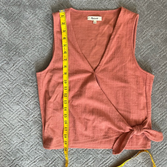 Madewell Texture And Thread Wrap Front Tank Top M - Picture 5 of 10